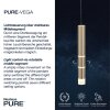 Suspension Paul Neuhaus PURE-VEGA LED Laiton, 3 lumières