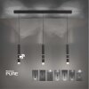 Suspension Paul Neuhaus PURE-VEGA LED Noir, 9 lumières