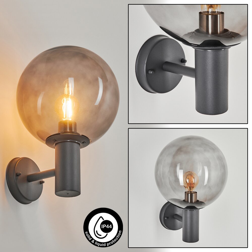 Applique murale d'extérieur Bostarenga Anthracite, 1 lumière main product photo