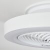 Ventilateur de plafond Azenha LED, 1 lumière, Télécommandes
