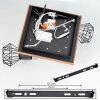 Plafonnier Bardhaman LED Noir, 3 lumières