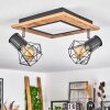 Plafonnier Bardhaman LED Noir, 3 lumières