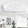 Plafonnier Adegoiva LED Blanc, 1 lumière