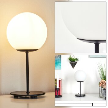Lampe de table  Karhia Noir, 1 lumière
