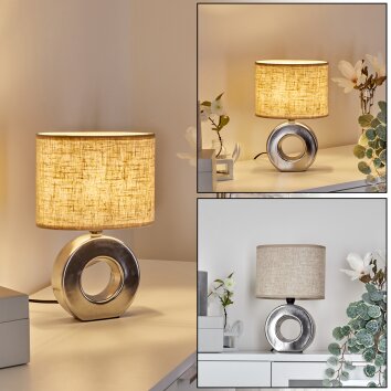Lampe de table  Pagade Argenté, 1 lumière