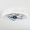 Ventilateur de plafond  Tirkkala LED Blanc, 1 lumière