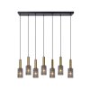 Suspension Lucide CORALIE Noir, 7 lumières