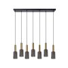 Suspension Lucide CORALIE Noir, 7 lumières