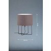 Lampe de table Fischer & Honsel Java Noir, 1 lumière