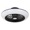 Ventilateur de plafond Globo LAFEE LED Noir, 1 lumière