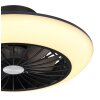 Ventilateur de plafond Globo LAFEE LED Noir, 1 lumière