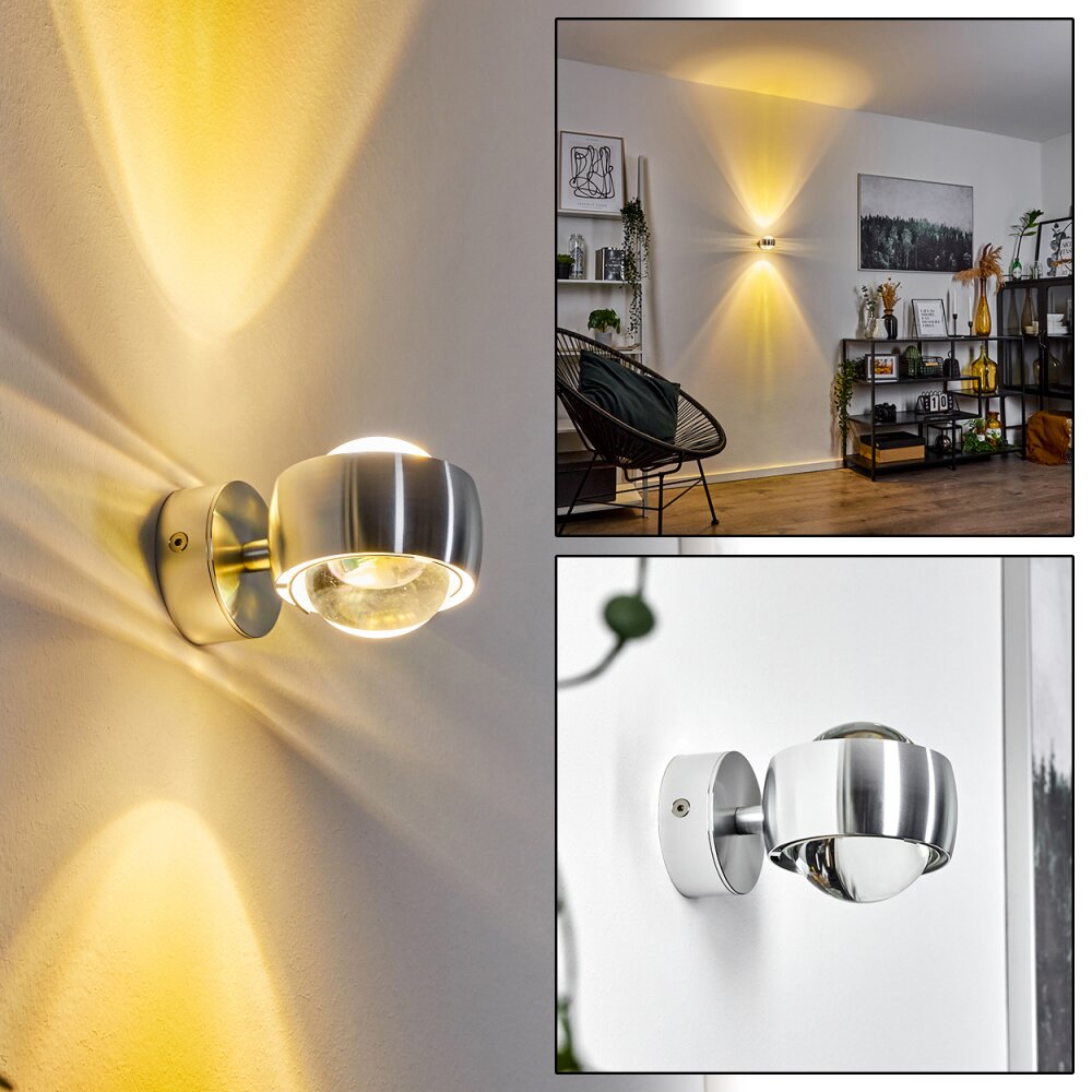 Applique murale  Sapri Argenté, 1 lumière main product photo