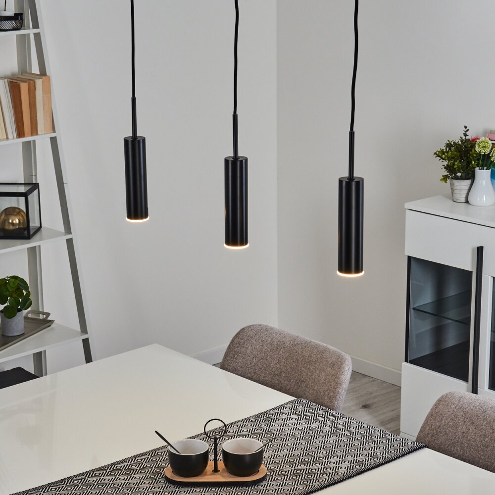 Suspension Dalheim LED Noir, 3 lumières main product photo