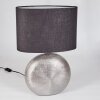 Lampe de table  Lahnus Chrome, Noir, 1 lumière