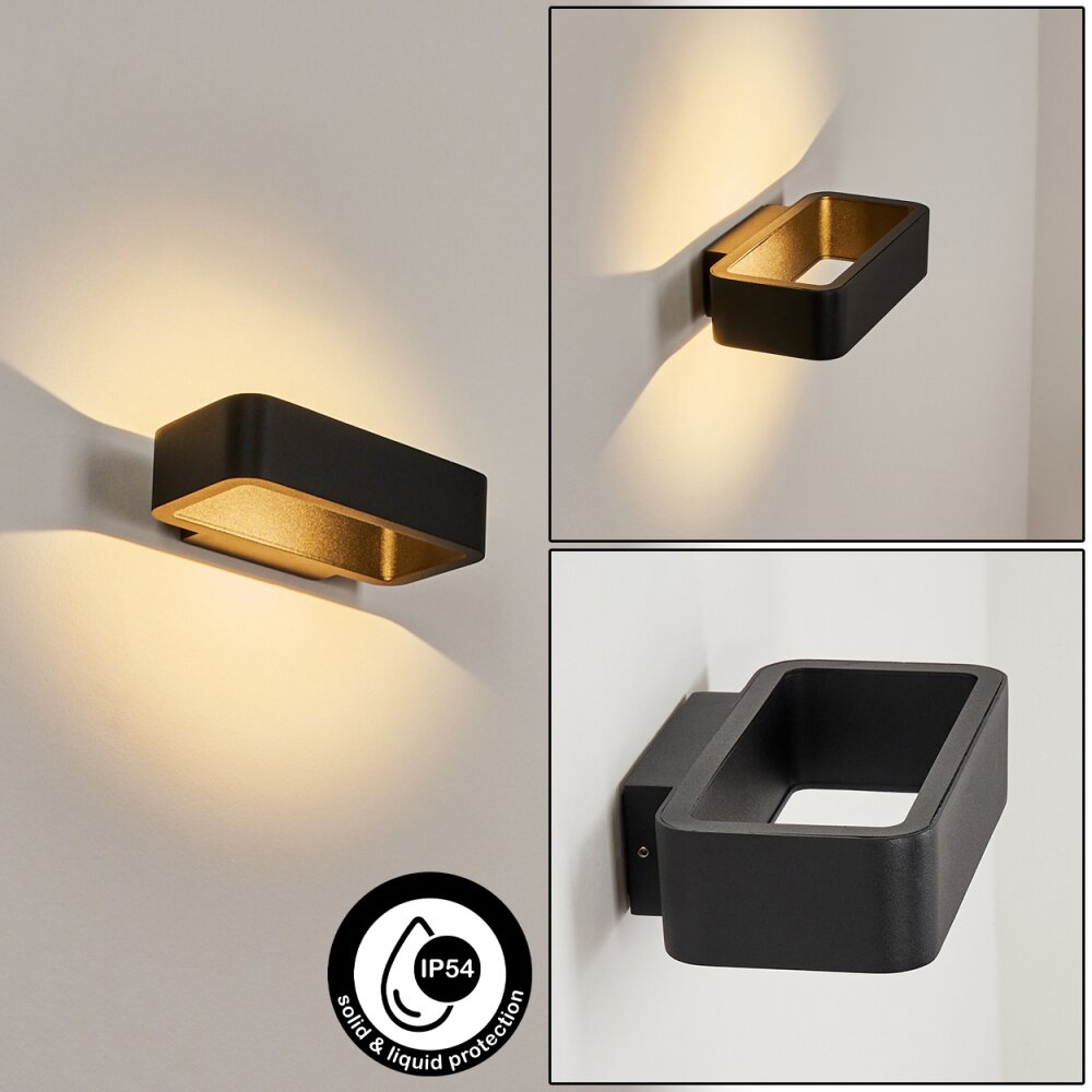 Applique murale d'extérieur Strandbyn LED Noir, 1 lumière main product photo