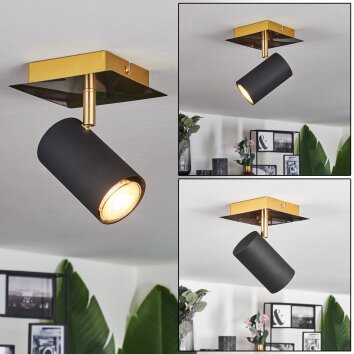 Plafonnier  Zuoz Or, 1 lumière