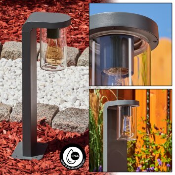 Borne lumineuse  Radnor Anthracite, 1 lumière