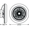 Ventilateur de plafond LEDVANCE Smart Blanc, 1 lumière, Télécommandes