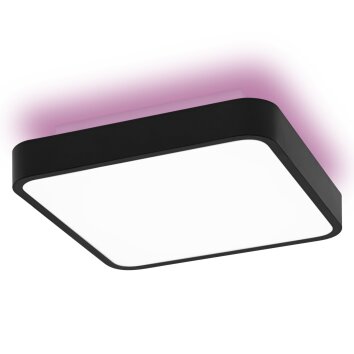 Plafonnier LEDVANCE Decorative Noir, 1 lumière, Changeur de couleurs