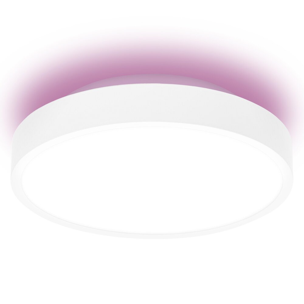 Plafonnier LEDVANCE Decorative Blanc, 1 lumière, Changeur de couleurs main product photo