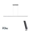 Suspension Paul-Neuhaus PURE-COSMO LED Aluminium, 15 lumières, Télécommandes