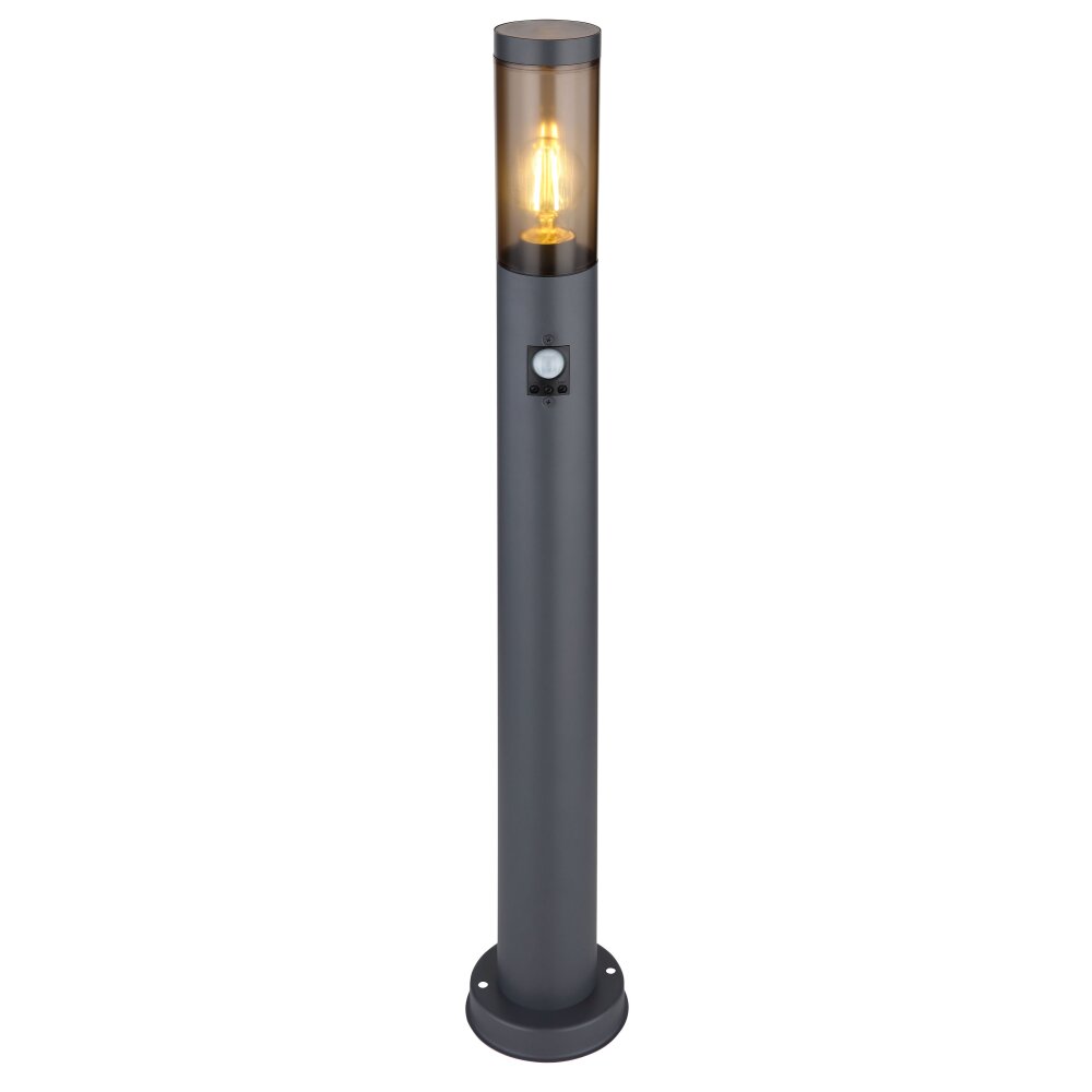 Borne lumineuse Globo BOSTON Anthracite, 1 lumière, Détecteur de mouvement main product photo