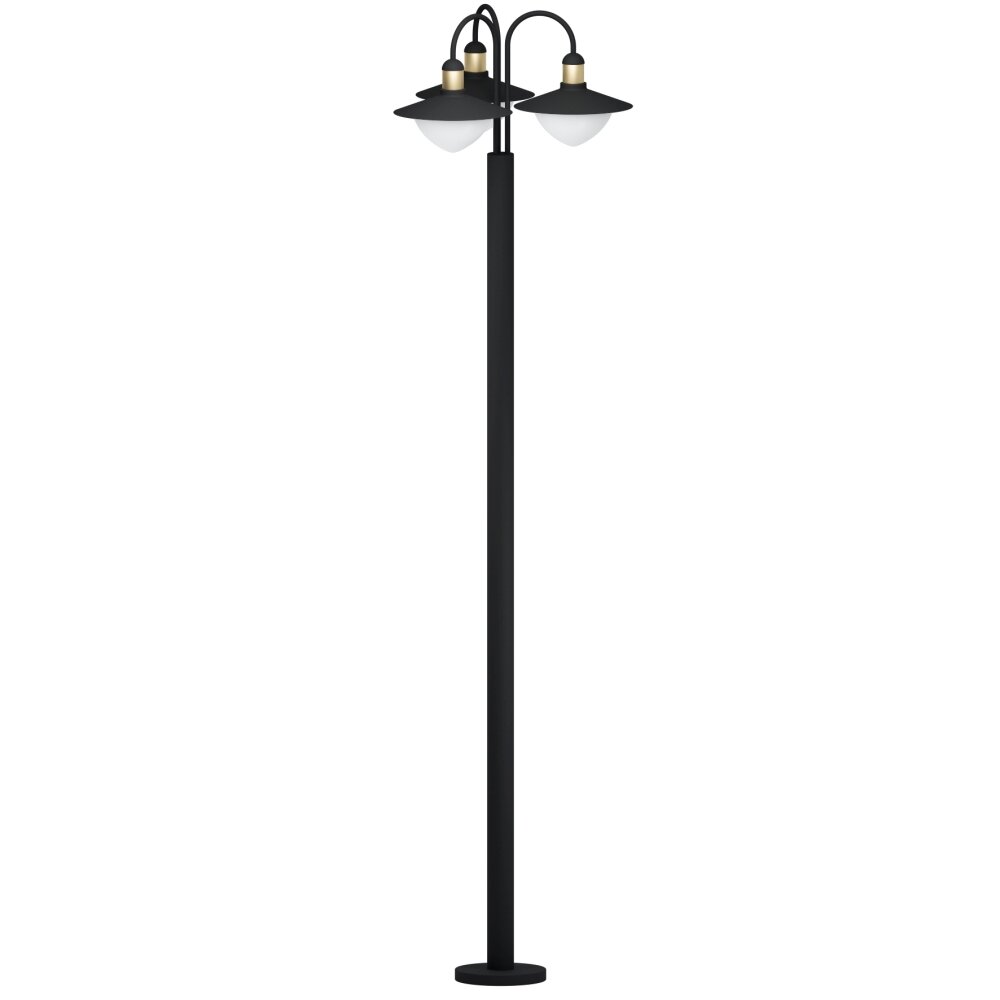 Lampadaire d'extérieur Eglo SIRMIONE Or, Noir, 3 lumières main product photo