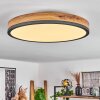 Plafonnier  Salmi LED Anthracite, Brun, Couleur bois, 1 lumière