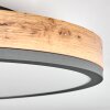 Plafonnier  Salmi LED Anthracite, Brun, Couleur bois, 1 lumière