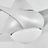 Ventilateur de plafond  Malloa LED Titane, 1 lumière, Télécommandes