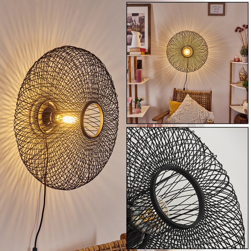 Applique murale Brooker Noir, 1 lumière main product photo