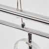 Suspension Ogoki LED Chrome, 4 lumières