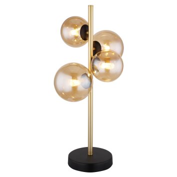 Lampe de table Globo RIHA LED Ambre, 4 lumières