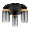 Plafonnier Globo FINCA Écru, Noir, 3 lumières Plafonnier Globo FINCA Écru, Noir, 3 lumières