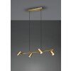 Suspension Trio Marley Vieux laiton, 4 lumières