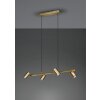 Suspension Trio Marley Vieux laiton, 4 lumières