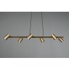 Suspension Trio Marley Vieux laiton, 6 lumières