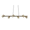 Suspension Trio Marley Vieux laiton, 6 lumières