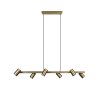 Suspension Trio Marley Vieux laiton, 6 lumières