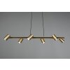 Suspension Trio Marley Vieux laiton, 6 lumières