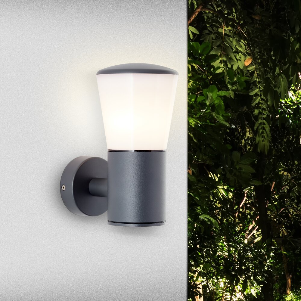Applique murale d'extérieur Brilliant Cliffi Anthracite, 1 lumière main product photo