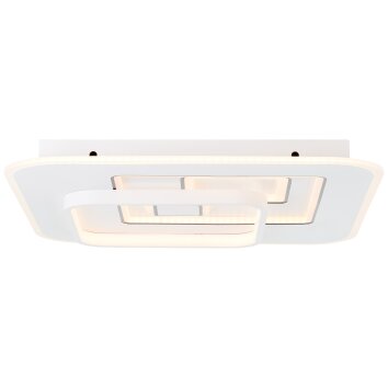 Plafonnier Brilliant Furtado LED Noir, Blanc, 1 lumière, Télécommandes
