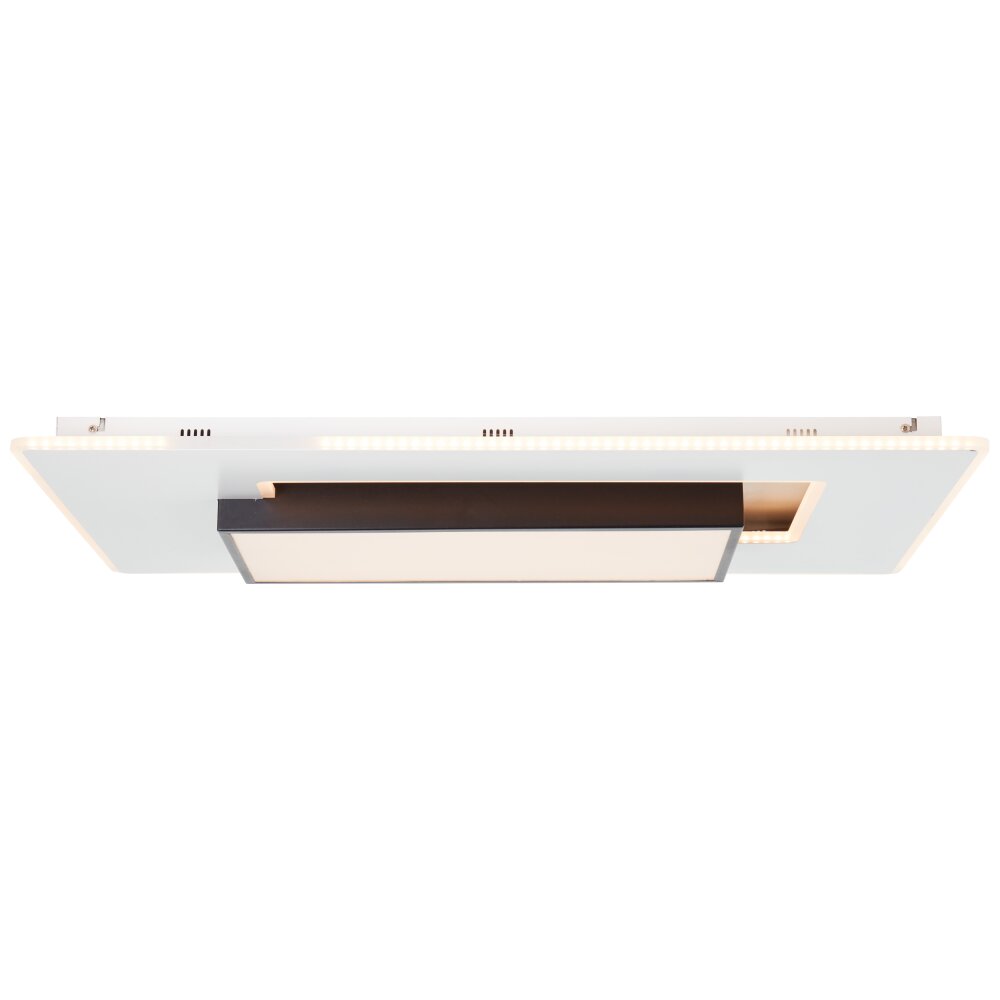 Plafonnier Brilliant Hutson LED Noir, Blanc, 1 lumière, Télécommandes main product photo