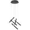 Suspension Brilliant Lagano LED Noir, 1 lumière