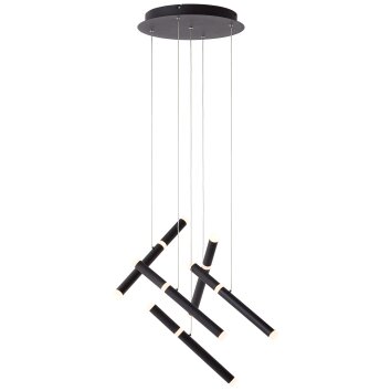 Suspension Brilliant Lagano LED Noir, 1 lumière