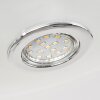 Plafonnier  Morges LED Chrome, Blanc, 4 lumières