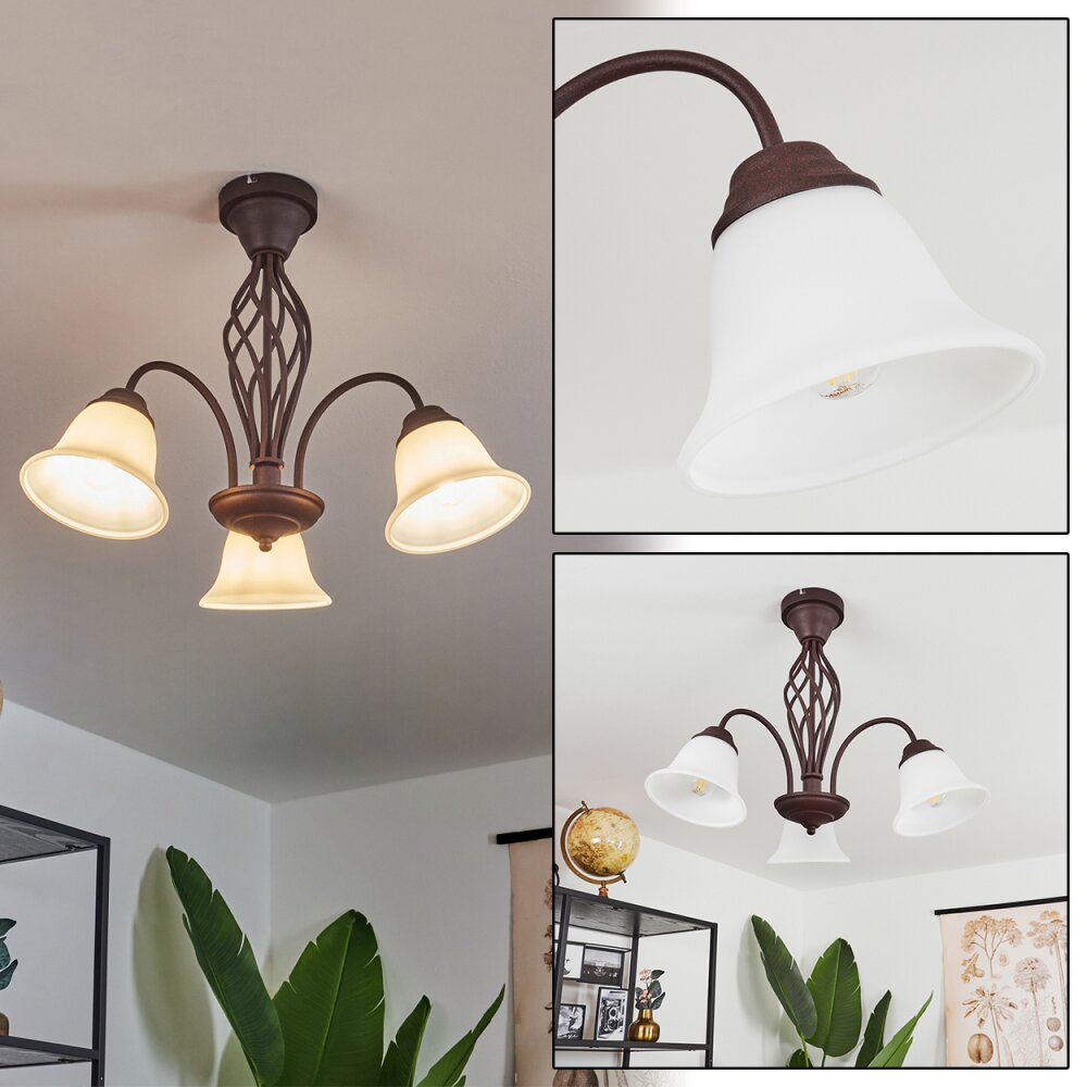 Plafonnier Mosquerito Rouille, 3 lumières main product photo