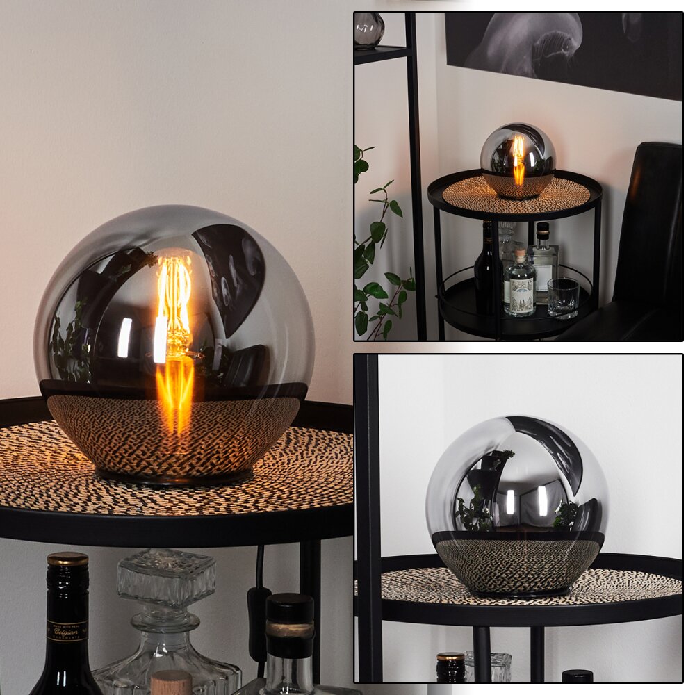 Lampe de table Recoutas Noir, 1 lumière main product photo