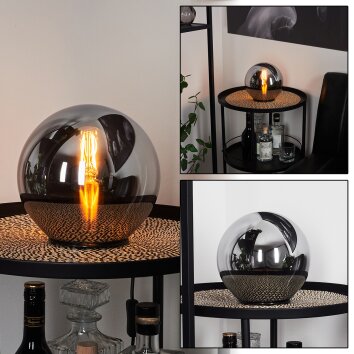 Lampe de table  Recoutas Noir, 1 lumière