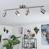 Plafonnier  Autilla LED Nickel mat, 4 lumières